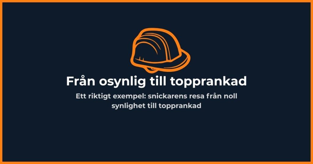 Fallstudie snickare – från osynlig till topprankad i Google Maps