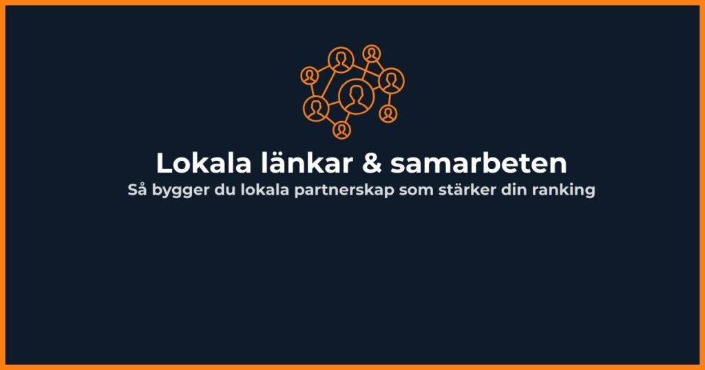 Lokala länkar och samarbeten för Google Företagsprofil