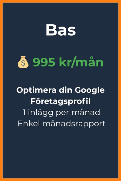 Bas-paket för Google Företagsprofil – LocalBoozt